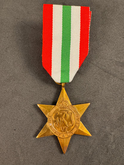 Photo 1 of WW2 British Italy Star Campaign Medal - collectible militaria item