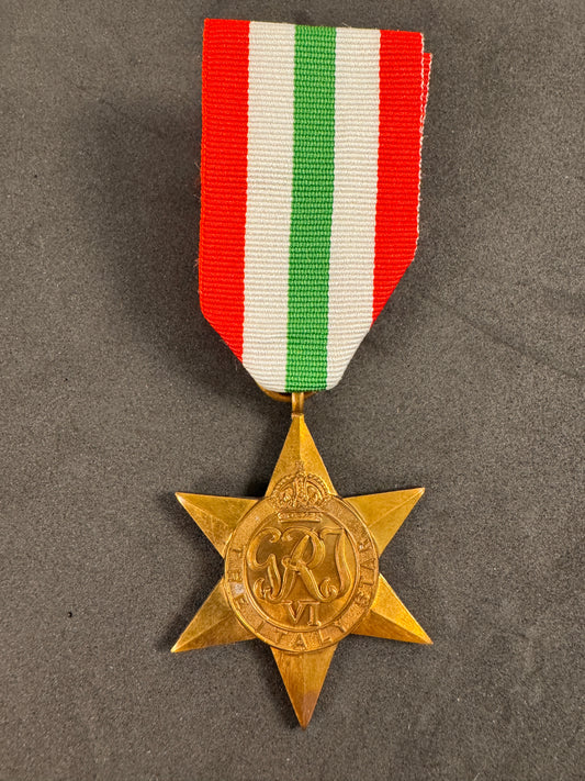 Photo 1 of WW2 British Italy Star Campaign Medal - collectible militaria item