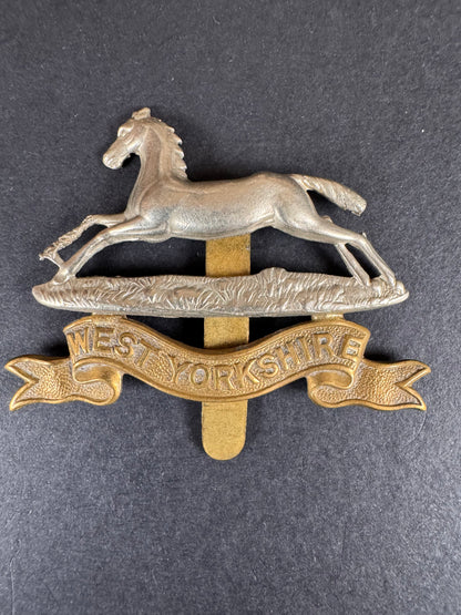Photo 1 of WW2 British Army West Yorkshire Regiment Cap Badge - collectible militaria item
