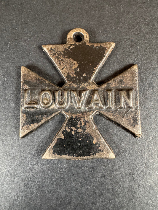 WW1 British Propaganda Iron Cross LOUVAIN