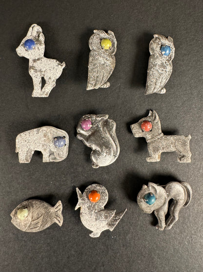 Photo 1 of WW2 German Winter Hilfs Werk WHW Donation Animal Pin Badges - collectible militaria item