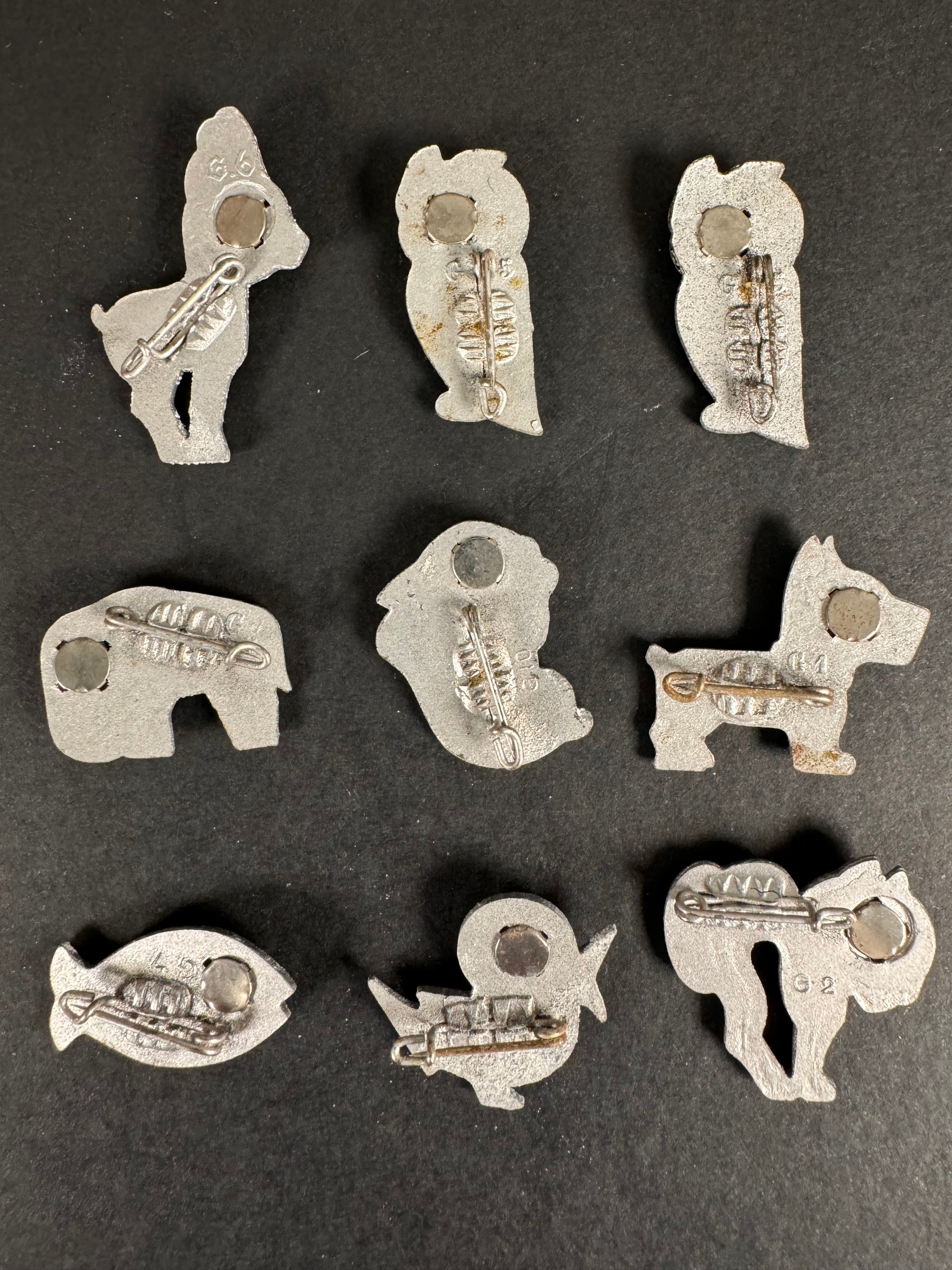 Photo 2 of WW2 German Winter Hilfs Werk WHW Donation Animal Pin Badges - collectible militaria item