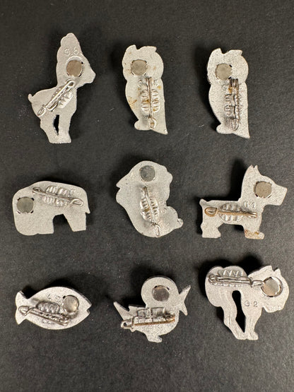 Photo 2 of WW2 German Winter Hilfs Werk WHW Donation Animal Pin Badges - collectible militaria item