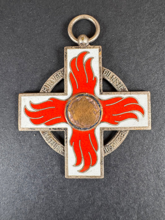 Photo 1 of Third Reich Fire Brigade Honour Cross 2nd Class Medal - collectible militaria item