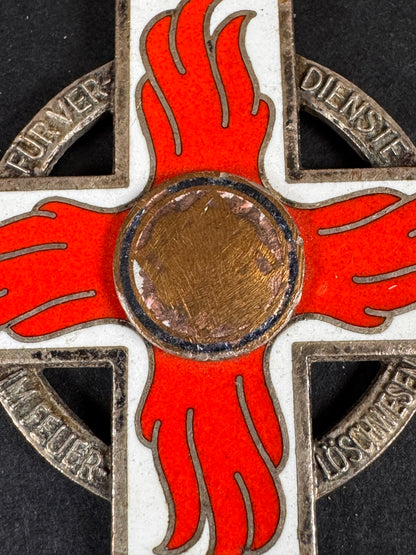 Photo 2 of Third Reich Fire Brigade Honour Cross 2nd Class Medal - collectible militaria item
