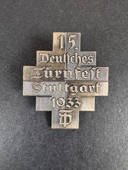 15th Deutsches Turnfest Stuttgart 1933 Sports Event Tinnie