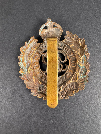 Photo 2 of WW2 British Army Royal Engineers Cap Badge GR IV - collectible militaria item