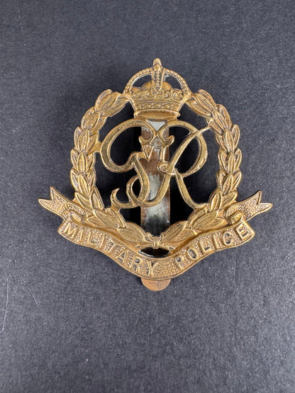 Photo 1 of WW2 British Army Military Police Cap Badge GR IV - collectible militaria item