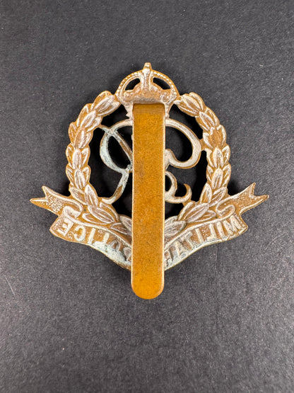 Photo 2 of WW2 British Army Military Police Cap Badge GR IV - collectible militaria item