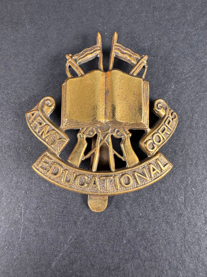Photo 1 of WW1 British Army Educational Corps Cap Badge - collectible militaria item