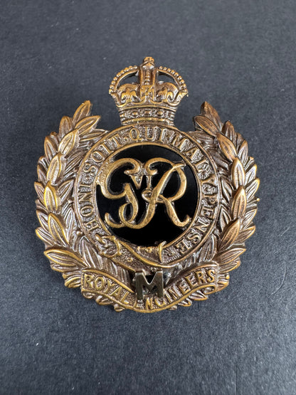 Photo 1 of WW2 British Army Royal Engineers Militia Cap Badge - collectible militaria item