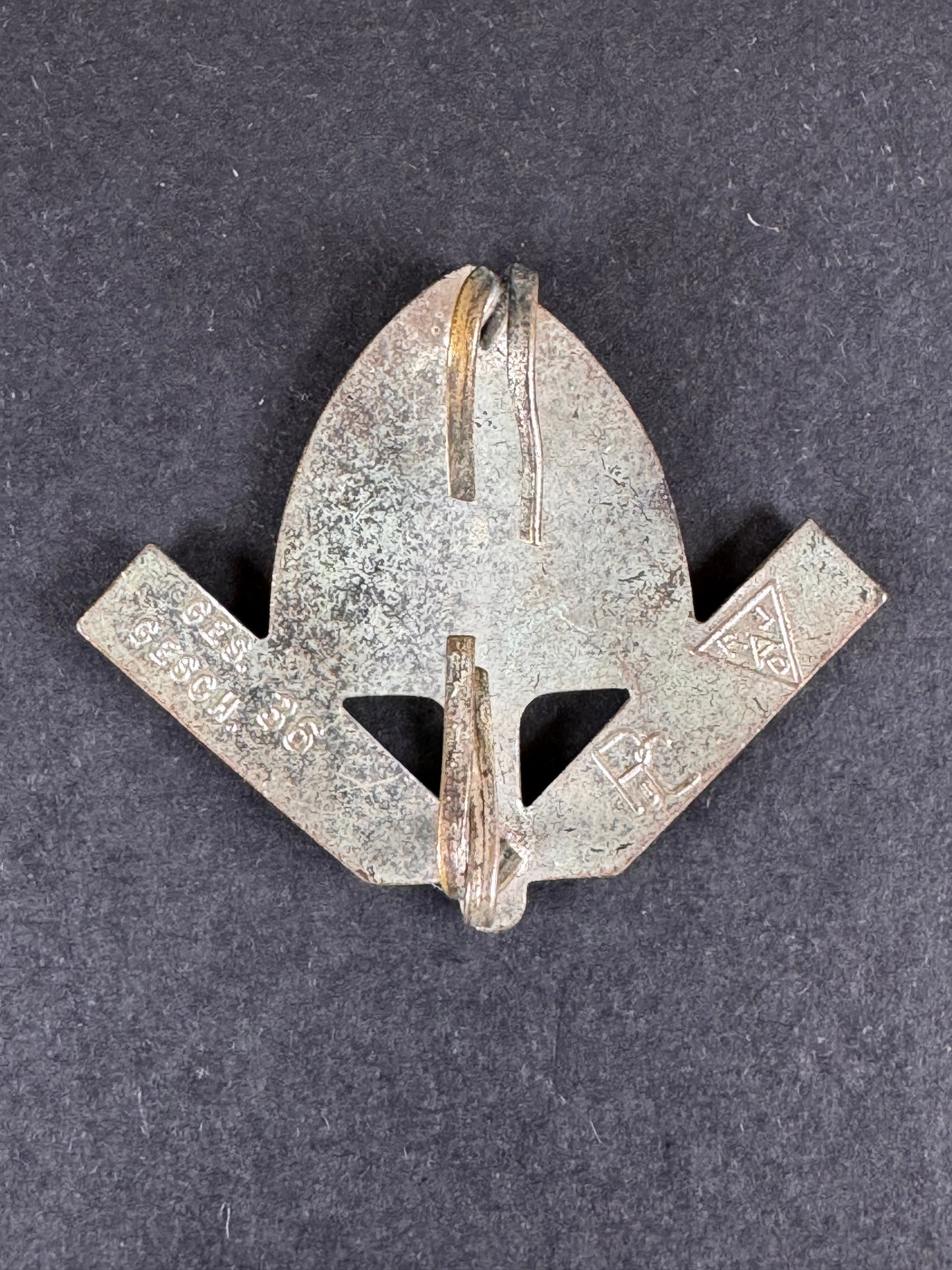 Photo 3 of Third Reich RAD Officer's Enamel Cap Badge - collectible militaria item