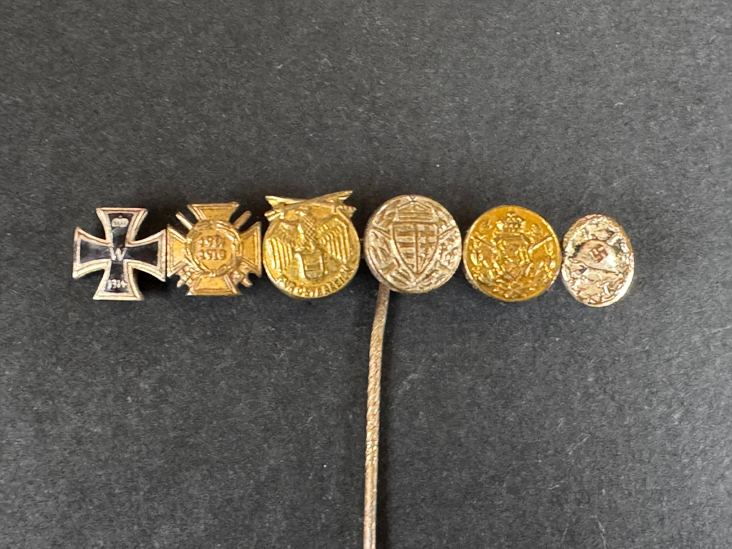Photo 1 of Third Reich Stickpin Miniature Award Medal Bar - collectible militaria item