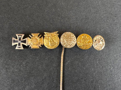 Photo 1 of Third Reich Stickpin Miniature Award Medal Bar - collectible militaria item