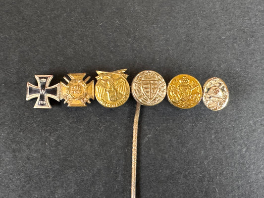 Photo 1 of Third Reich Stickpin Miniature Award Medal Bar - collectible militaria item