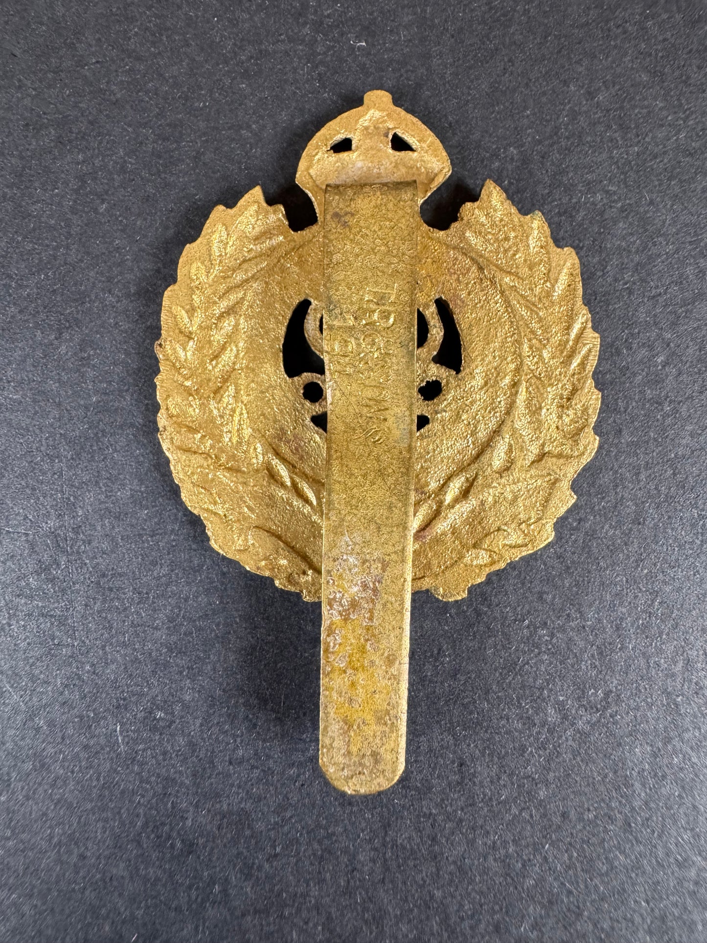 Photo 2 of WW2 British India Army Royal Engineers Pagri Cap Badge - collectible militaria item