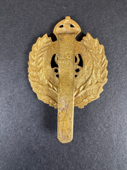 Photo 2 of WW2 British India Army Royal Engineers Pagri Cap Badge - collectible militaria item