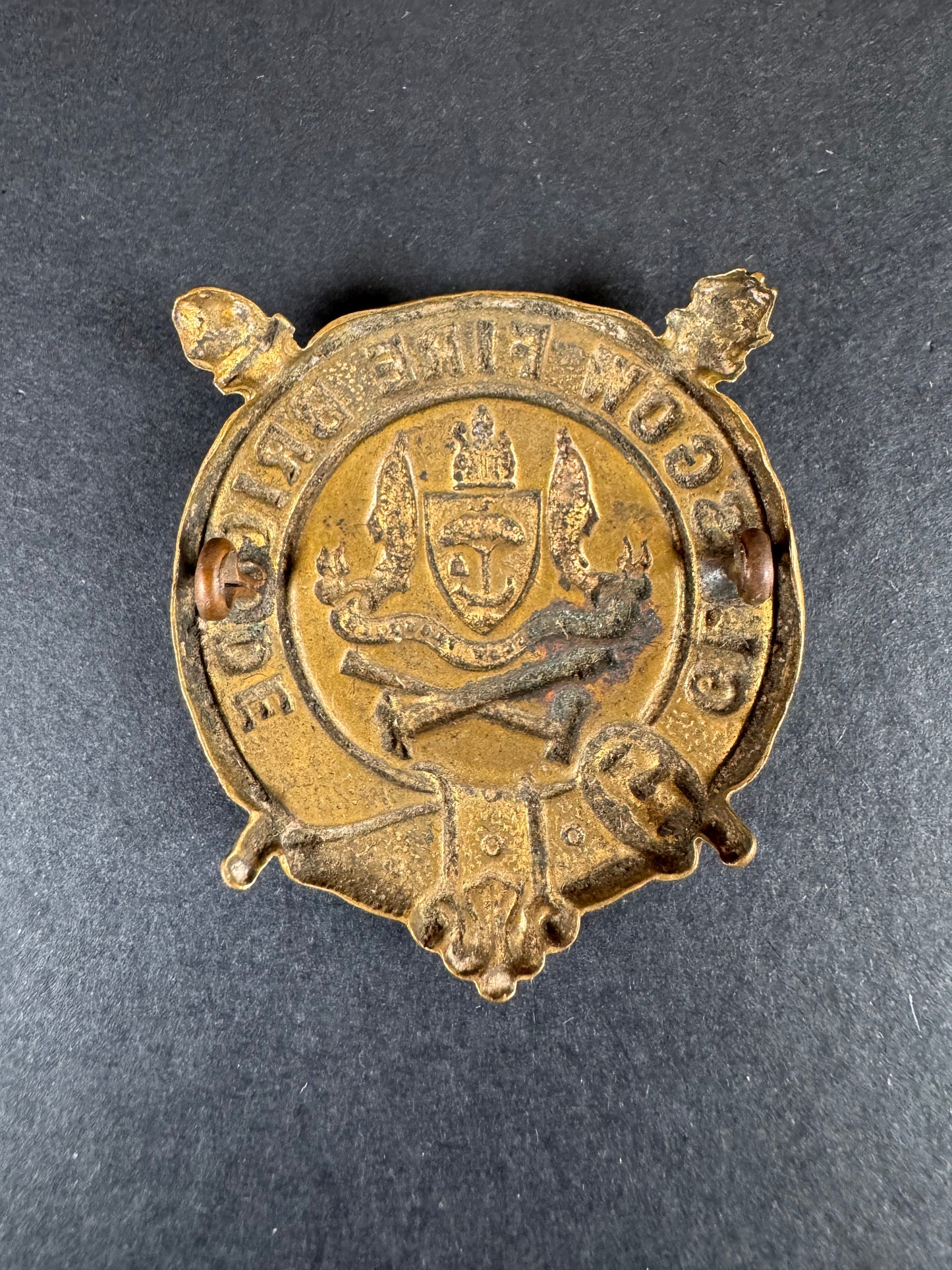 Photo 2 of Glasgow Fire Brigade Cap Badge - collectible militaria item