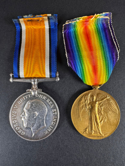 WW1 British War Medal & Victory Medal - Royal Engineers Pioneer