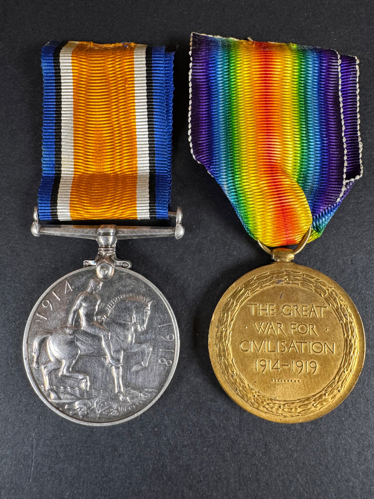 WW1 British War Medal & Victory Medal - Royal Engineers Pioneer