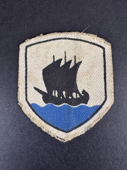 Photo 1 of WW2 British Army Tripolitania District Formation Sign Badge - collectible militaria item