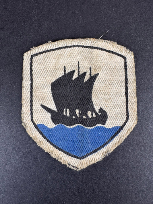 Photo 1 of WW2 British Army Tripolitania District Formation Sign Badge - collectible militaria item