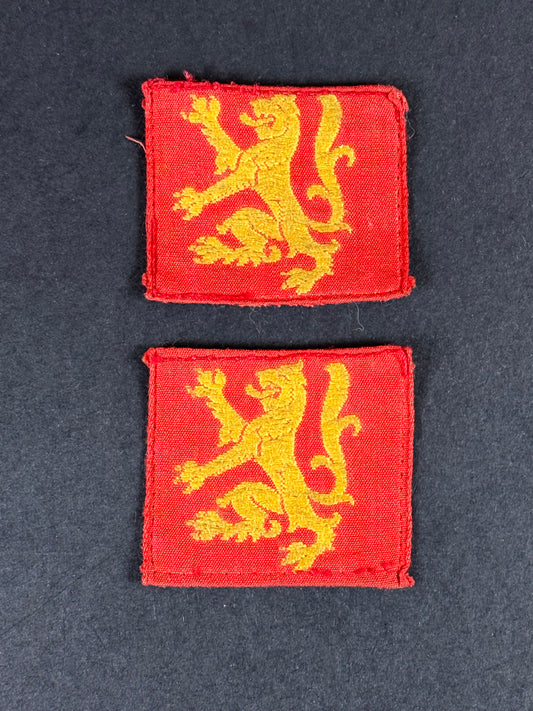 Photo 1 of WW2 British Army Headquarters Scottish Command Formation Signs - collectible militaria item