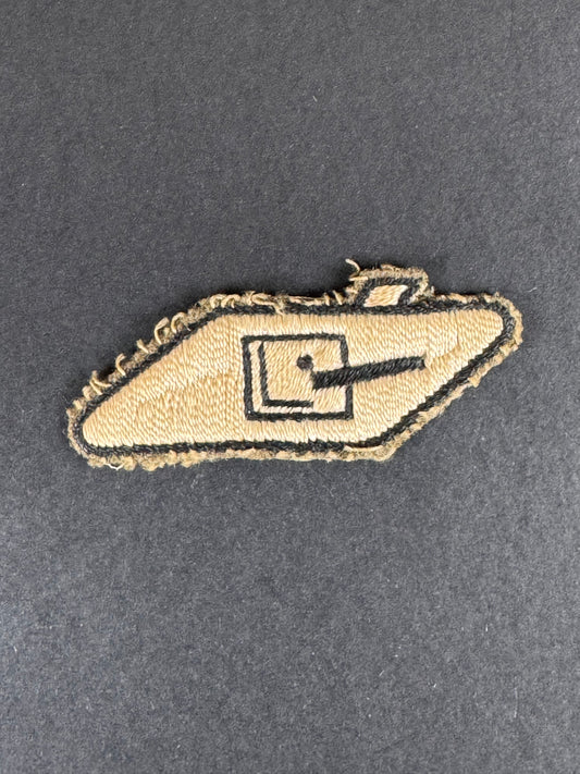 Photo 1 of WW2 British Army Royal Tank Regiment Cloth Arm Badge - collectible militaria item