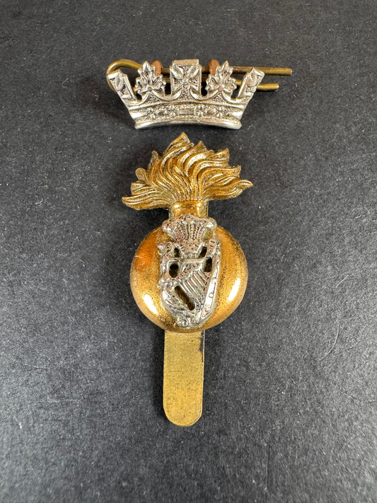 WW2 British Army Royal Irish Fusiliers Cap Badge