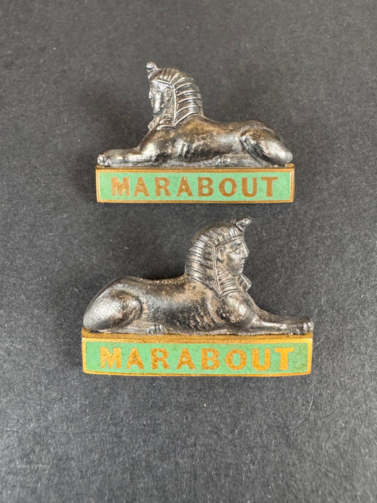 Photo 1 of WW1 British Army Dorsetshire Regiment Officer's Silver & Enamel Collar Badges - collectible militaria item
