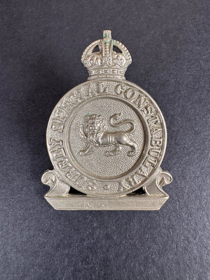 Surrey Special Constabulary Police Cap Badge