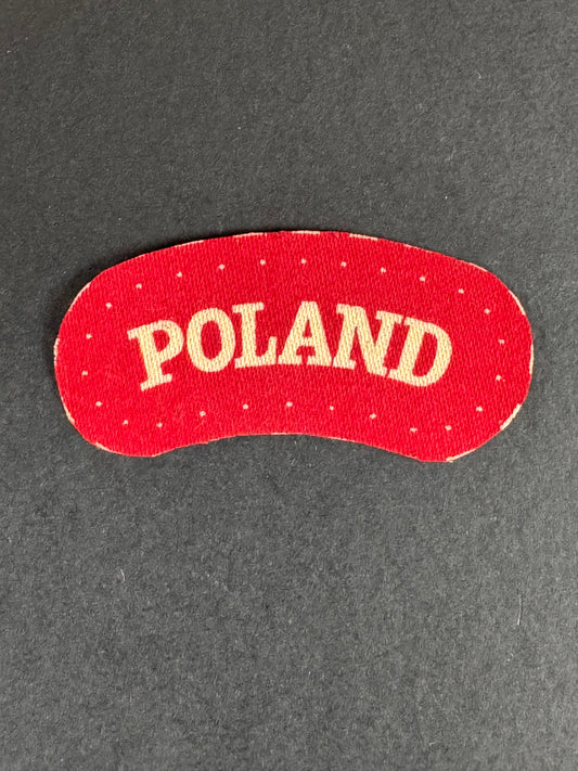 Photo 1 of WW2 Free Polish Forces Printed Shoulder Title - collectible militaria item