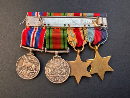 Photo 2 of WW2 British 1st Army Africa Campaign Miniature Medals - collectible militaria item