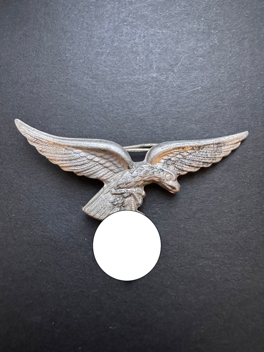 Early Luftwaffe Visor Cap Badge Assmann