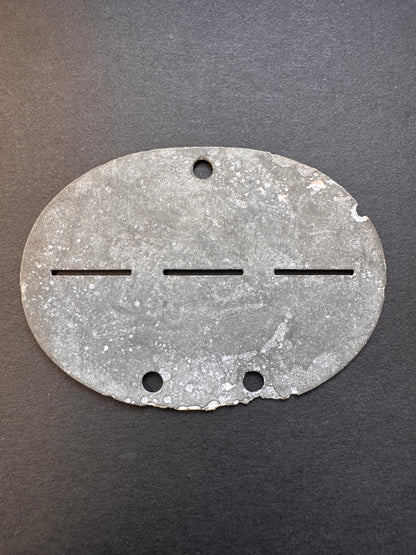 Photo 2 of WW2 German Army Engineers Dog Tag ID Disc 3.BAU.ERS.BATL.6 - collectible militaria item