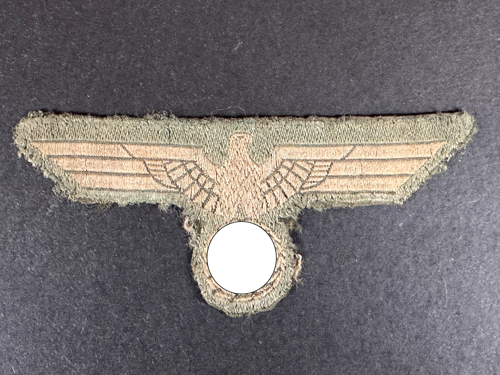 Photo 1 of WW2 German Army M36 Tunic Breast Eagle - collectible militaria item