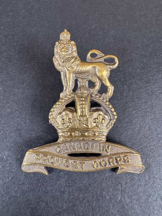 Photo 1 of WW2 Canadian Provost Corps Cap Badge - collectible militaria item
