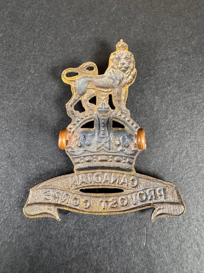 Photo 2 of WW2 Canadian Provost Corps Cap Badge - collectible militaria item