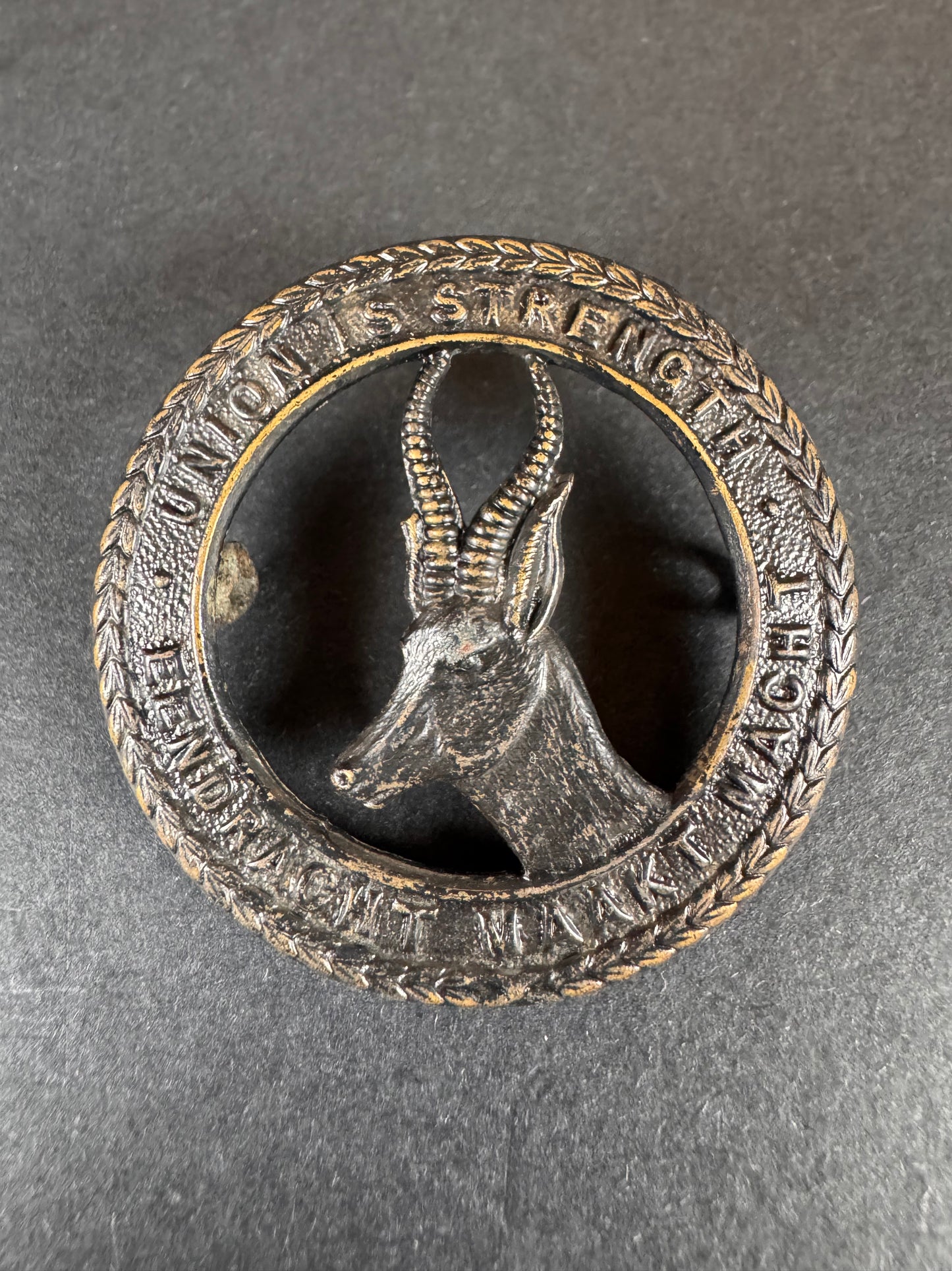 Photo 1 of WW1 South African Army Infantry Cap Badge - collectible militaria item