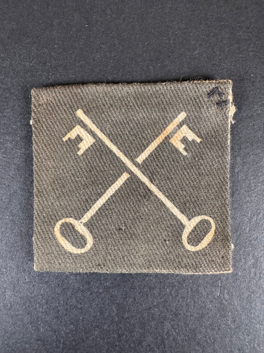 Photo 1 of WW2 British Royal Army 2nd Infantry Division Printed Formation Sign - collectible militaria item