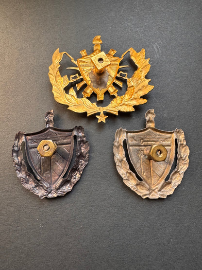 Photo 5 of WW2 Cuban Republic Army Cap Badges - collectible militaria item