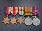 Photo 1 of WW2 British Africa & Italy Star Medal Bar Group with Oakleaf for Bravery - collectible militaria item