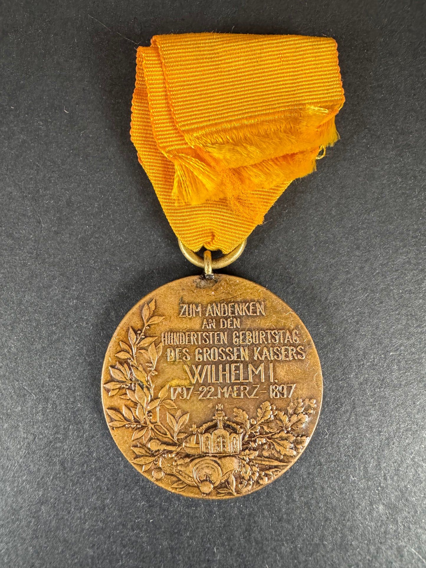 German Empire 1897 Prussian Kaiser Wilhelm Centennial Medal