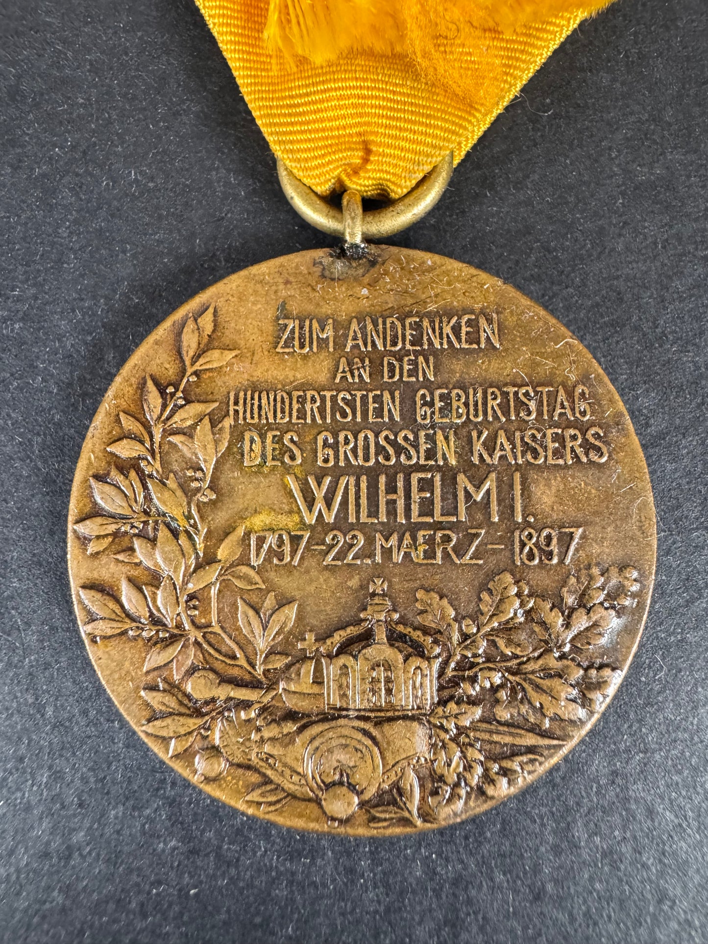 German Empire 1897 Prussian Kaiser Wilhelm Centennial Medal