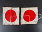 Photo 1 of WW2 British Army 4th Division Printed Formation Signs - collectible militaria item