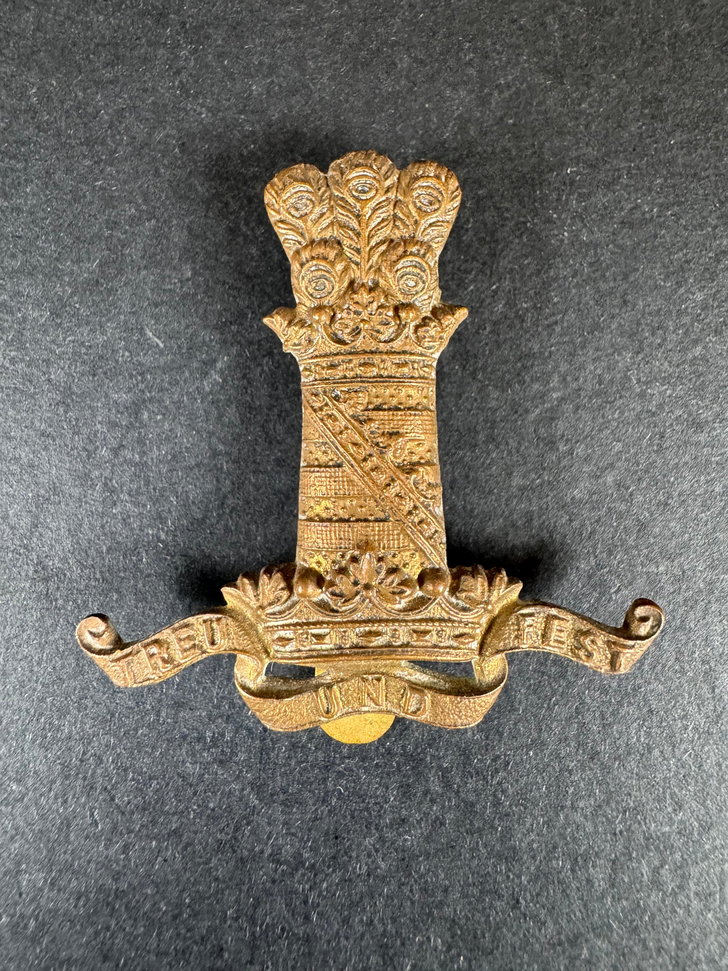 Photo 1 of WW2 British Army 11th Hussars Cavalry Cap Badge - collectible militaria item