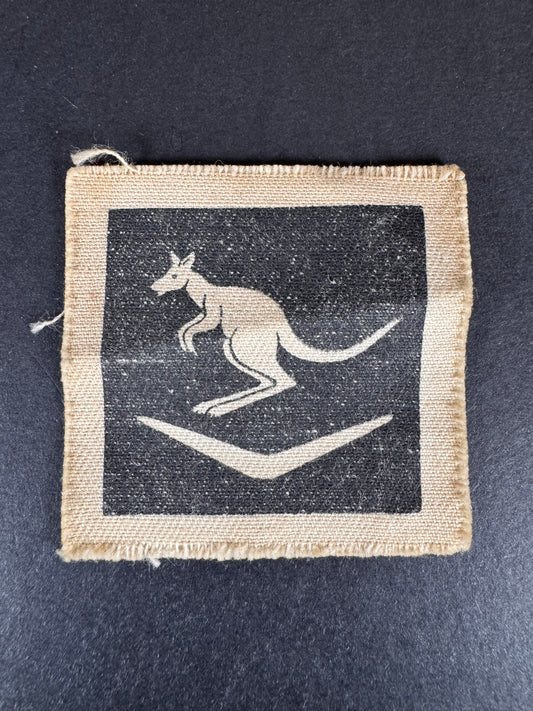 Photo 1 of WW2 Australian Army 6th Division Printed Formation Sign - collectible militaria item