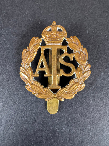 Photo 1 of WW2 British Auxiliary Territorial Service Cap Badge ATS - collectible militaria item