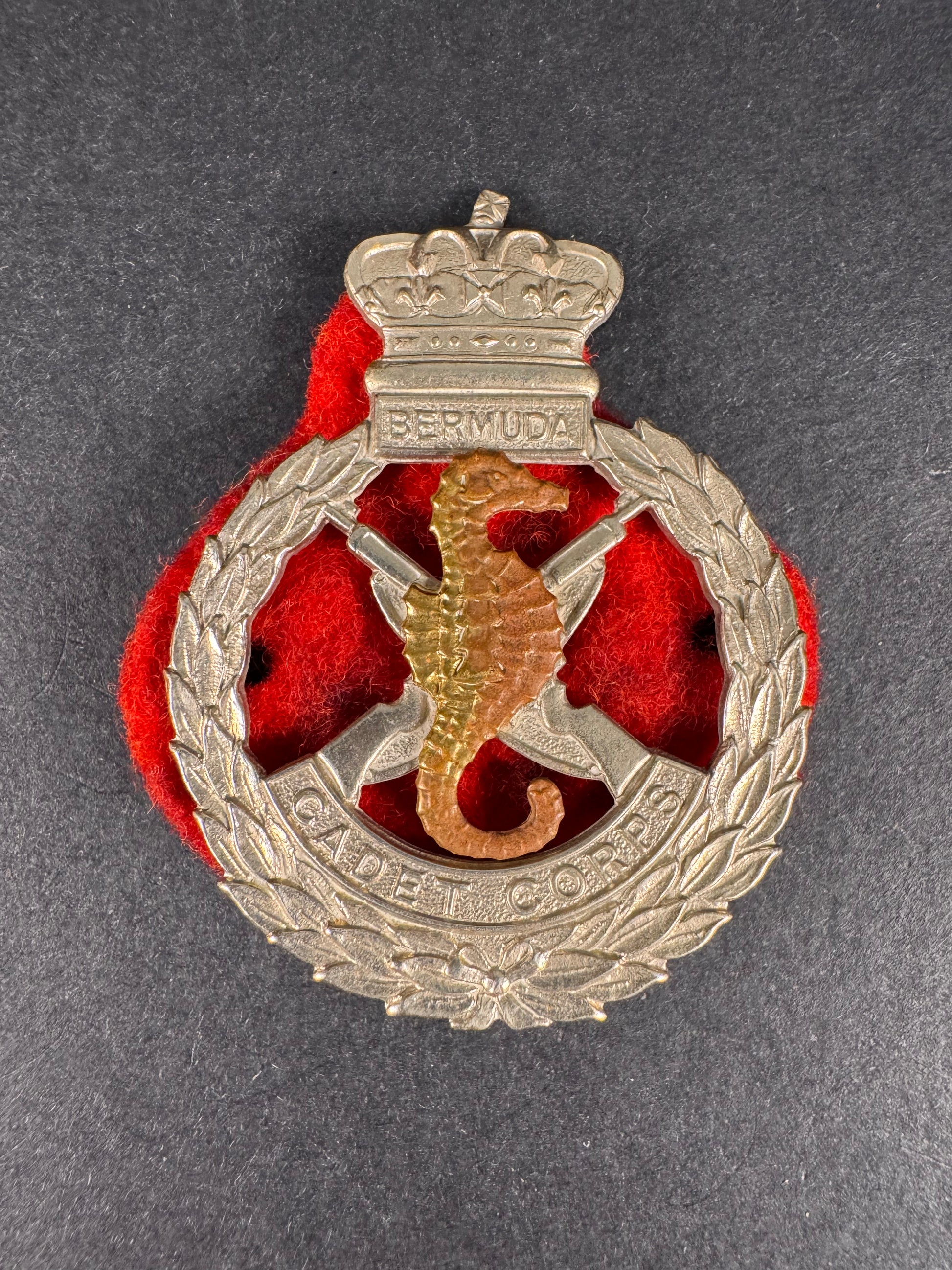 Photo 1 of After WW2 Bermuda Cadet Corps Cap Badge - collectible militaria item