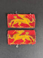 Photo 1 of WW2 British Army HQ Land Forces Hong Kong Printed Formation Signs - collectible militaria item